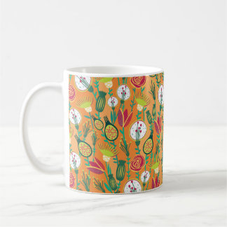 Taza De Café Patrón colorido sin soldadura floral