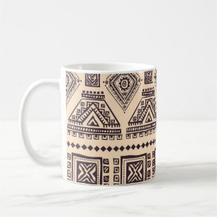 Taza De Café Patrón comercial tribal, étnico, vintage