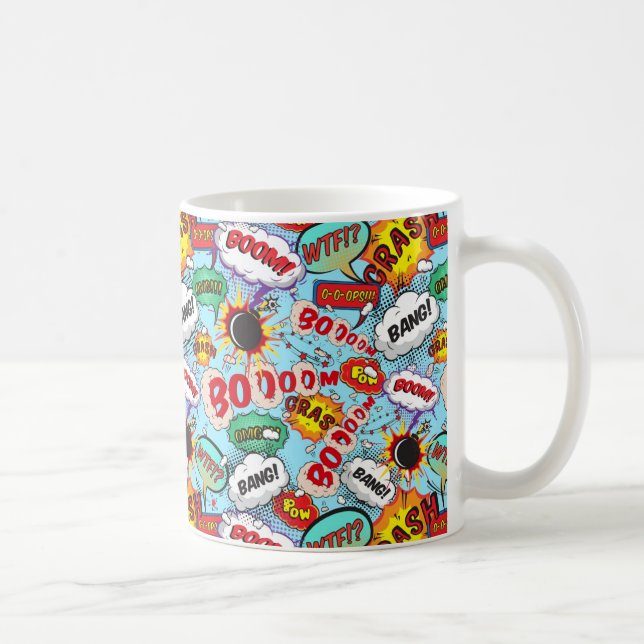 Taza De Café Patrón cómico divertido (Derecha)