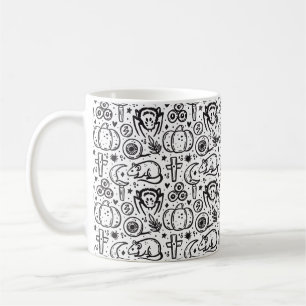 Taza De Café patrón con estilo de Halloween,