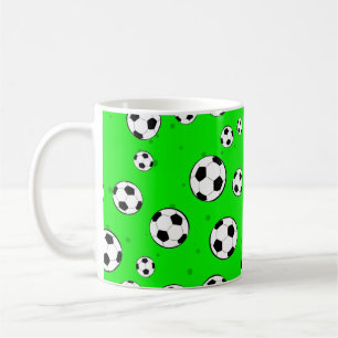 Taza De Café Patrón continuo de balón de fútbol