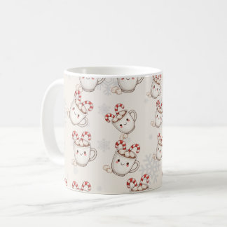 Taza De Café Patrón continuo de cacao caliente Kawaii – Navidad