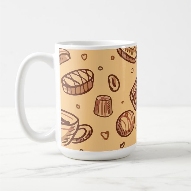 Taza De Café Patrón continuo de panadería (Izquierda)