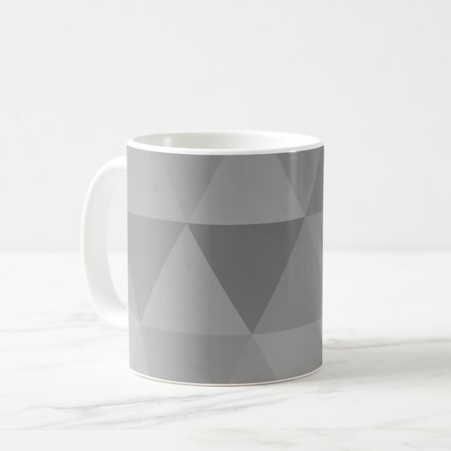 Taza De Café Patrón continuo de triángulos abstractos - Versión (Anverso izquierdo)