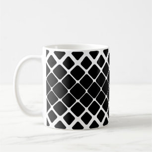 Taza De Café Patrón cuadrado redondeado diagonal