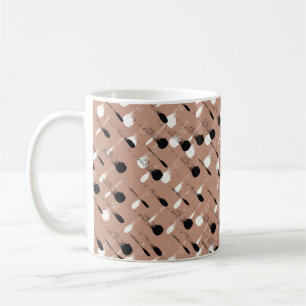 Taza De Café Patrón de acuarela incoloro y transparente