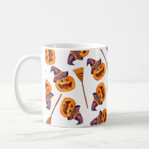 Taza De Café Patrón de acuarela transparente feliz fiesta de ha