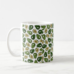 Taza De Café Patrón de aguacate