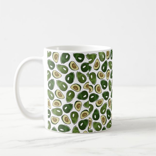 Taza De Café Patrón de aguacate (Izquierda)