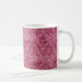 Taza De Café Patrón de ajuste de burbujas rosa