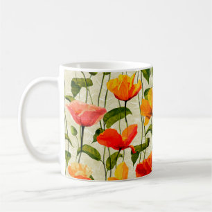 Taza De Café Patrón de álamos de papel digital