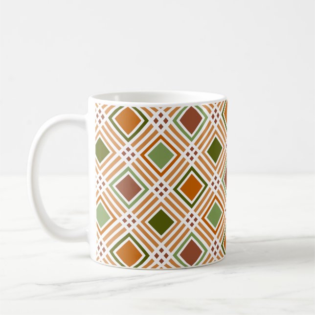 Taza De Café Patrón de algas de arcilla (Izquierda)