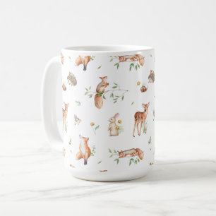 Taza De Café Patrón de amigos animales de Woodland