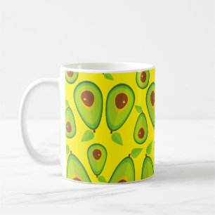 Taza De Café Patrón de amor de aguacate - Amante aguacate
