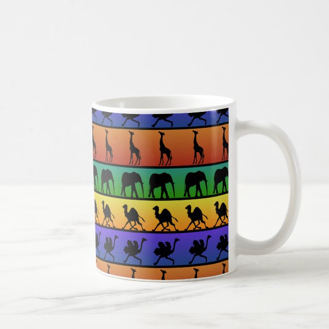 Taza De Café Patrón de animales africanos (Derecha)