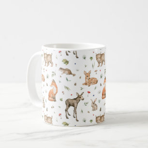 Taza De Café Patrón de animales de bosque