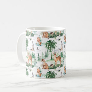Taza De Café Patrón de animales de Woodland Baby