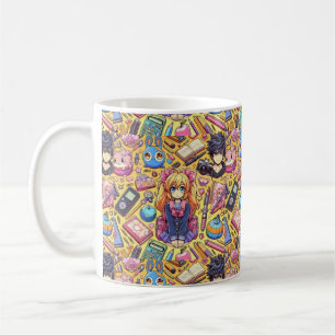 Taza De Café patrón de anime