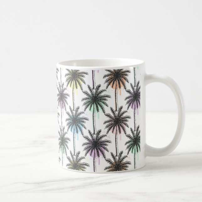 Taza De Café Patrón de árbol de pintas de caída de pintas (Derecha)