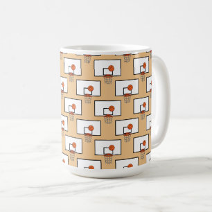 Taza De Café Patrón de aro de baloncesto