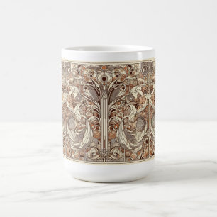 Taza De Café Patrón de Art Nouveau en todo el mundo