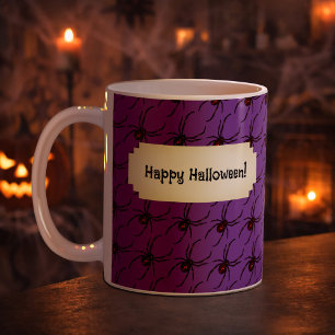 Taza De Café Patrón de arte de píxeles de Halloween para la Spi