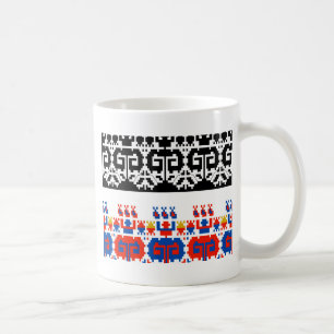Taza De Café Patrón de arte folclórico de Bulgaria