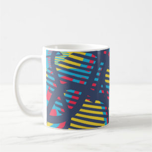 Taza De Café Patrón de arte pop sin inconvenientes. Textura de 