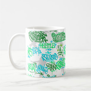 Taza De Café Patrón de Artes de Hip Hop Street