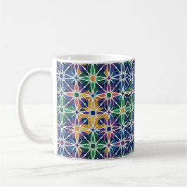 Taza De Café Patrón de azulejos geométricos Zellige marroquí