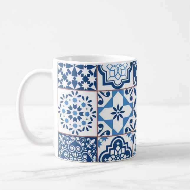 Taza De Café patrón de baldosas cerámicas (Izquierda)