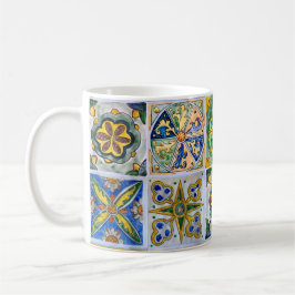 Taza De Café Patrón de baldosas cerámicas sicilianas tradiciona