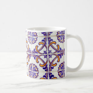 Taza De Café Patrón de baldosas en primer plano, Portugal