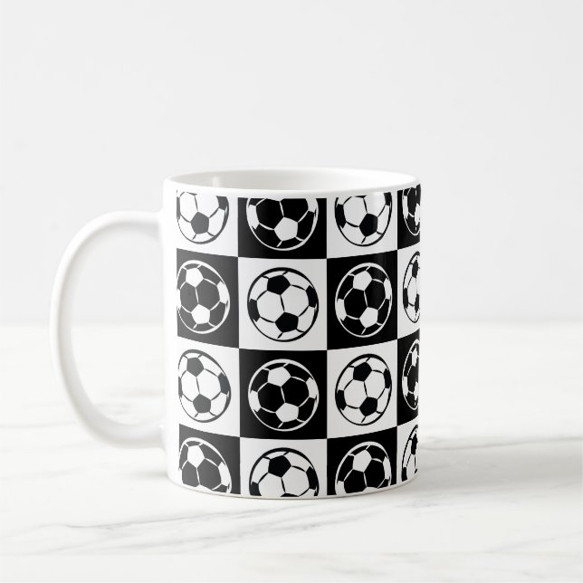 Taza De Café Patrón de baloncesto de fútbol / baloncesto de fút (Izquierda)