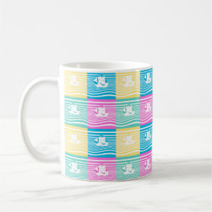 Taza De Café Patrón de barcos de vela