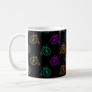 Taza De Café Patrón de Bicicleta Retro
