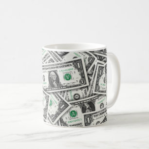 Taza De Café Patrón de Billete de Un Dólar
