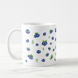 Taza De Café Patrón de Blueberry