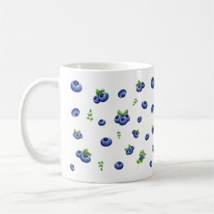 Taza De Café Patrón de Blueberry