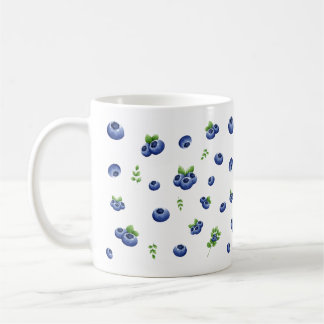 Taza De Café Patrón de Blueberry