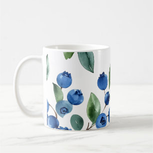 Taza De Café Patrón de Blueberry