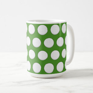 Taza De Café Patrón de bolas de golf