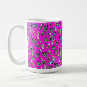 Taza De Café Patrón de búhos rosados,