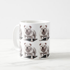 Taza De Café Patrón de bulldog americano