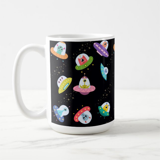 TAZA DE CAFÉ PATRÓN DE BUQUES DE OVO (Izquierda)