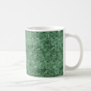 Taza De Café patrón de burbujas verdes de plástico de embalaje
