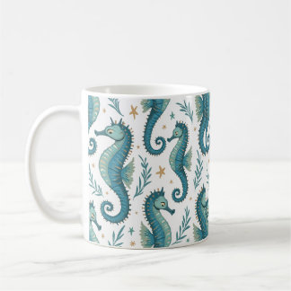 Taza De Café Patrón de caballete de mar Mug