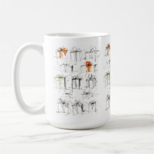 Taza De Café Patrón de cajas de regalo abstracto