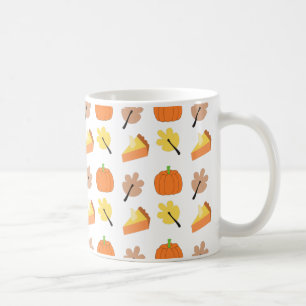 Taza De Café Patrón de calabaza de otoño