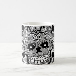 Taza De Café Patrón de calaveras azucareras